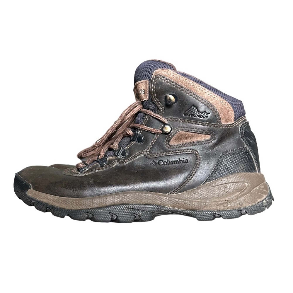 Columbia Mens Newton Ridge Omni-Grip Waterproof Brown Hiking Boots Size 8